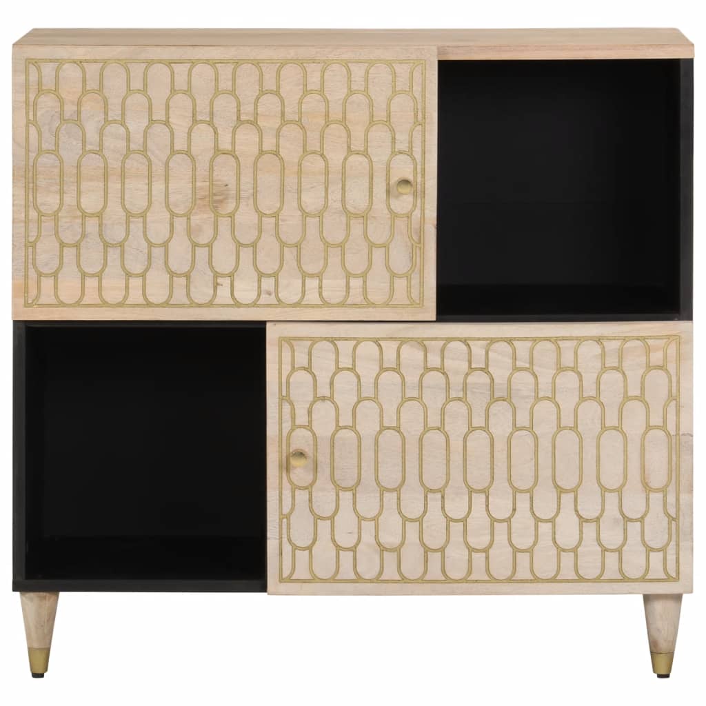 Skap heltre mango 80x33x75 cm
