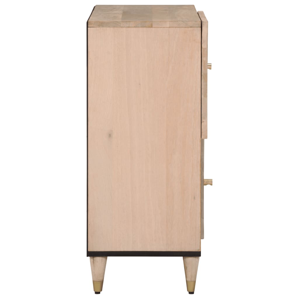 Skap heltre mango 80x33x75 cm