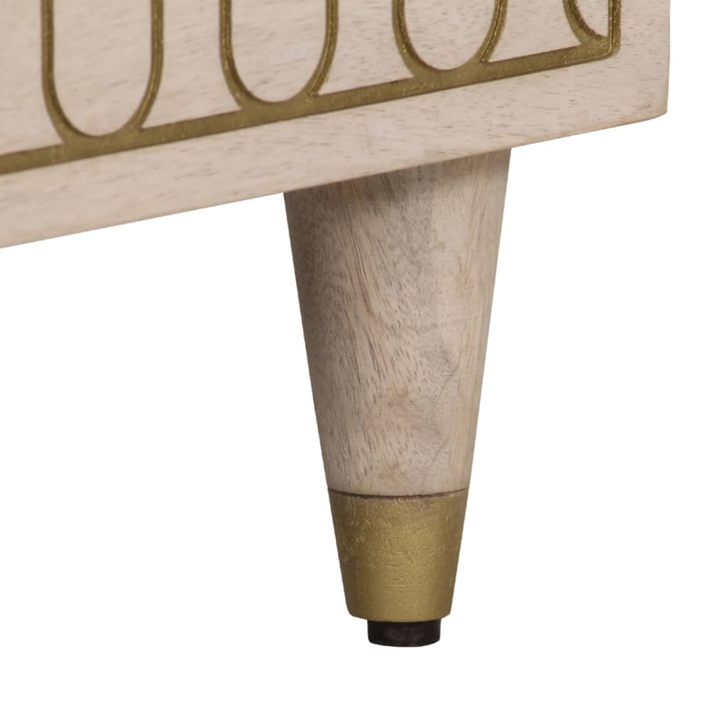 Skap heltre mango 80x33x75 cm