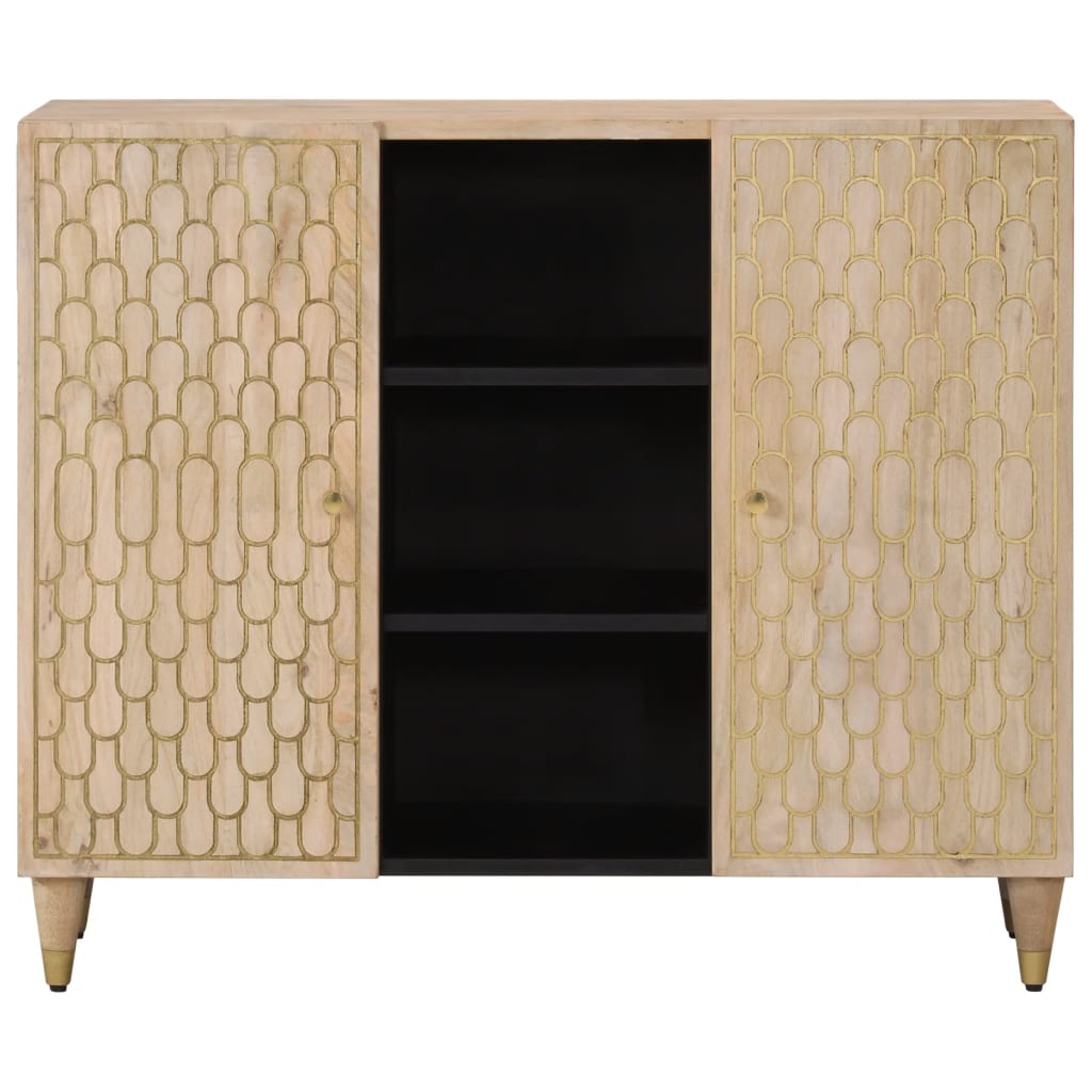 Skap heltre mango 90x33x75 cm
