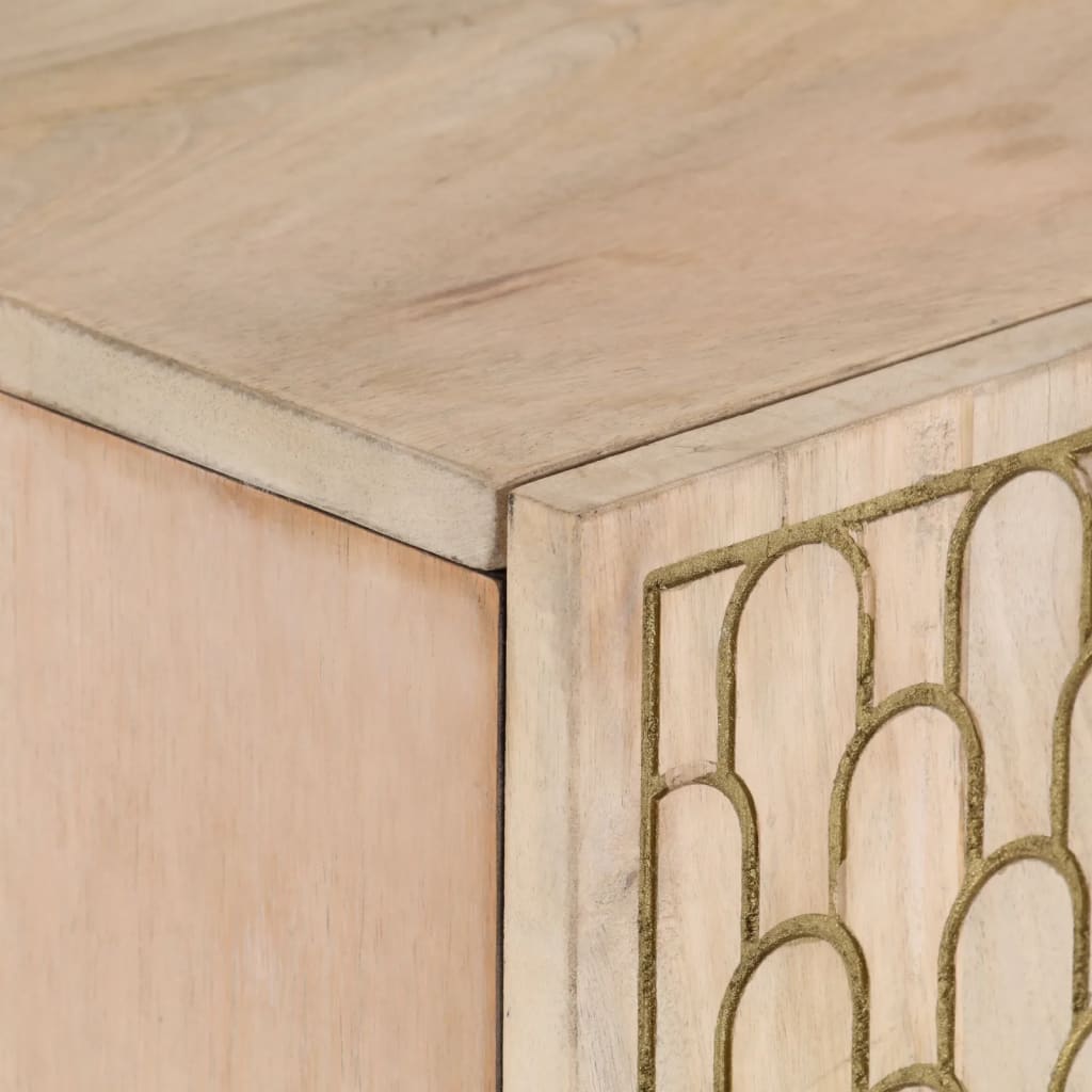 Skap heltre mango 90x33x75 cm