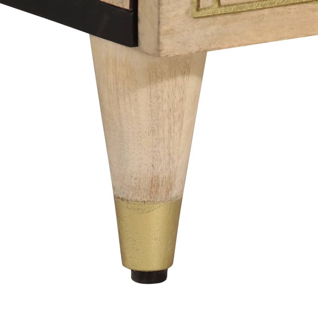 Skap heltre mango 90x33x75 cm
