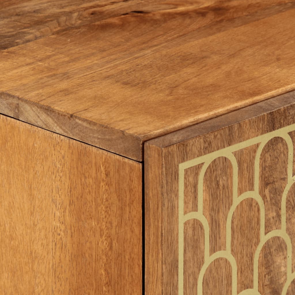 Skap heltre mango 90x33x75 cm