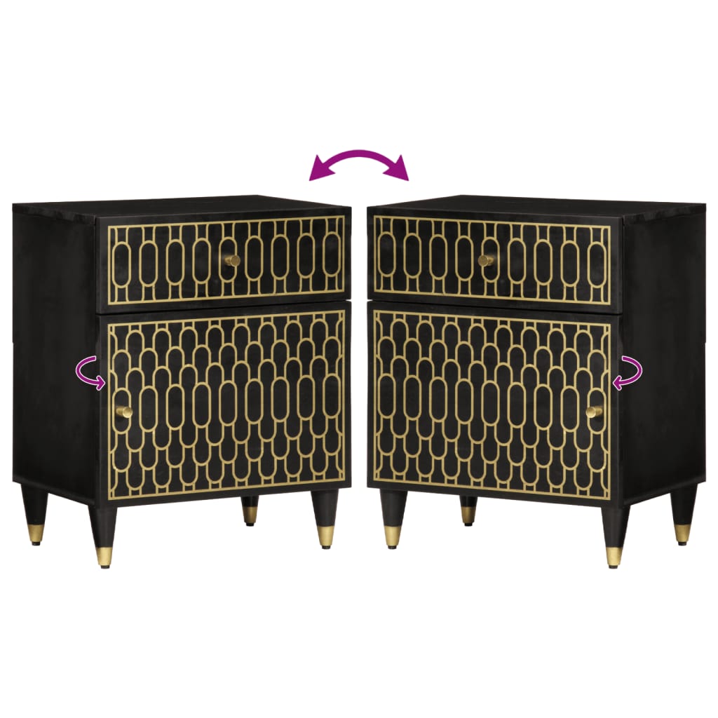 Nattbord Sengbord Tre 50x33x60 cm heltre mango