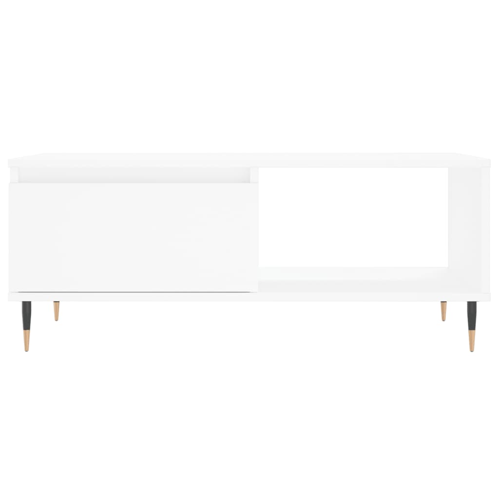 Salongbord Sofabord Hvit 90x50x36,5 cm