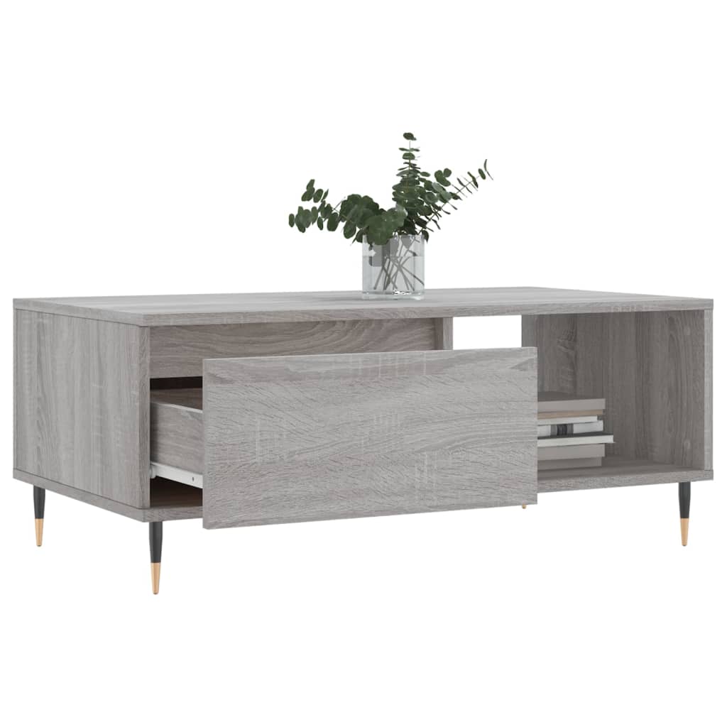 Salongbord Sofabord Sonoma Grå 90x50x36,5 cm