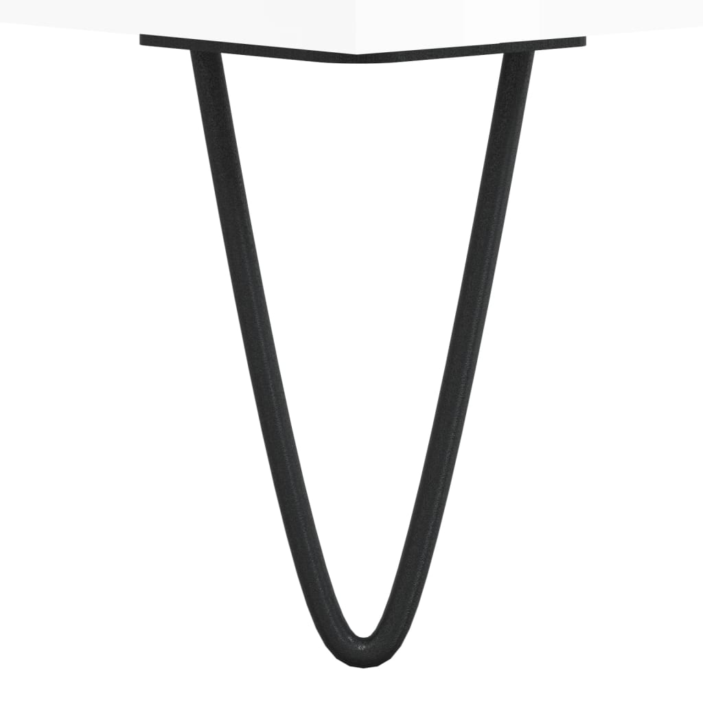 Salongbord Sofabord Høyglans Hvit 90x50x36,5 cm