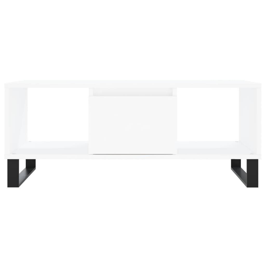 Salongbord Sofabord Hvit 90x50x36,5 cm