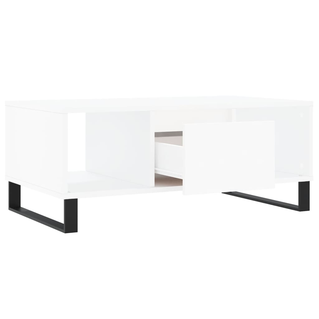 Salongbord Sofabord Hvit 90x50x36,5 cm