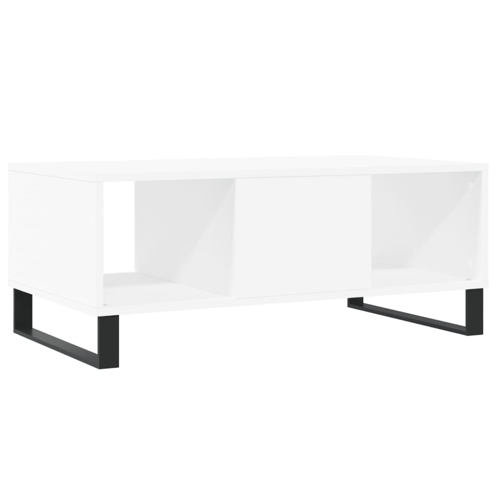 Salongbord Sofabord Hvit 90x50x36,5 cm