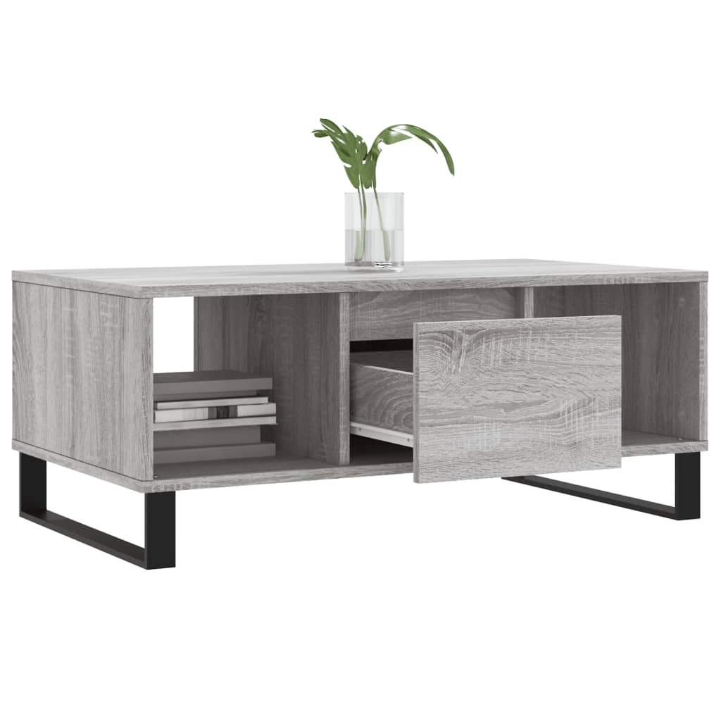 Salongbord Sofabord Sonoma Grå 90x50x36,5 cm