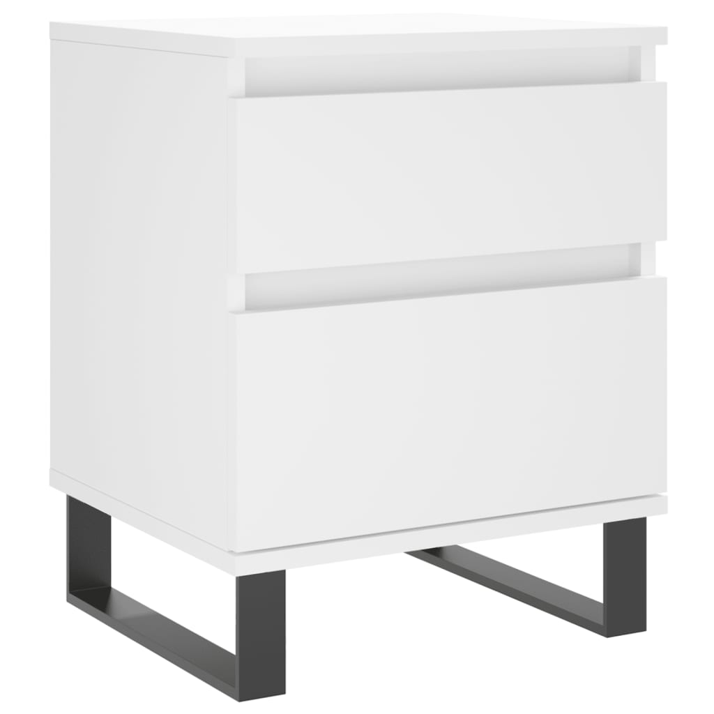 Nattbord Sengbord Hvit 40x35x50 cm