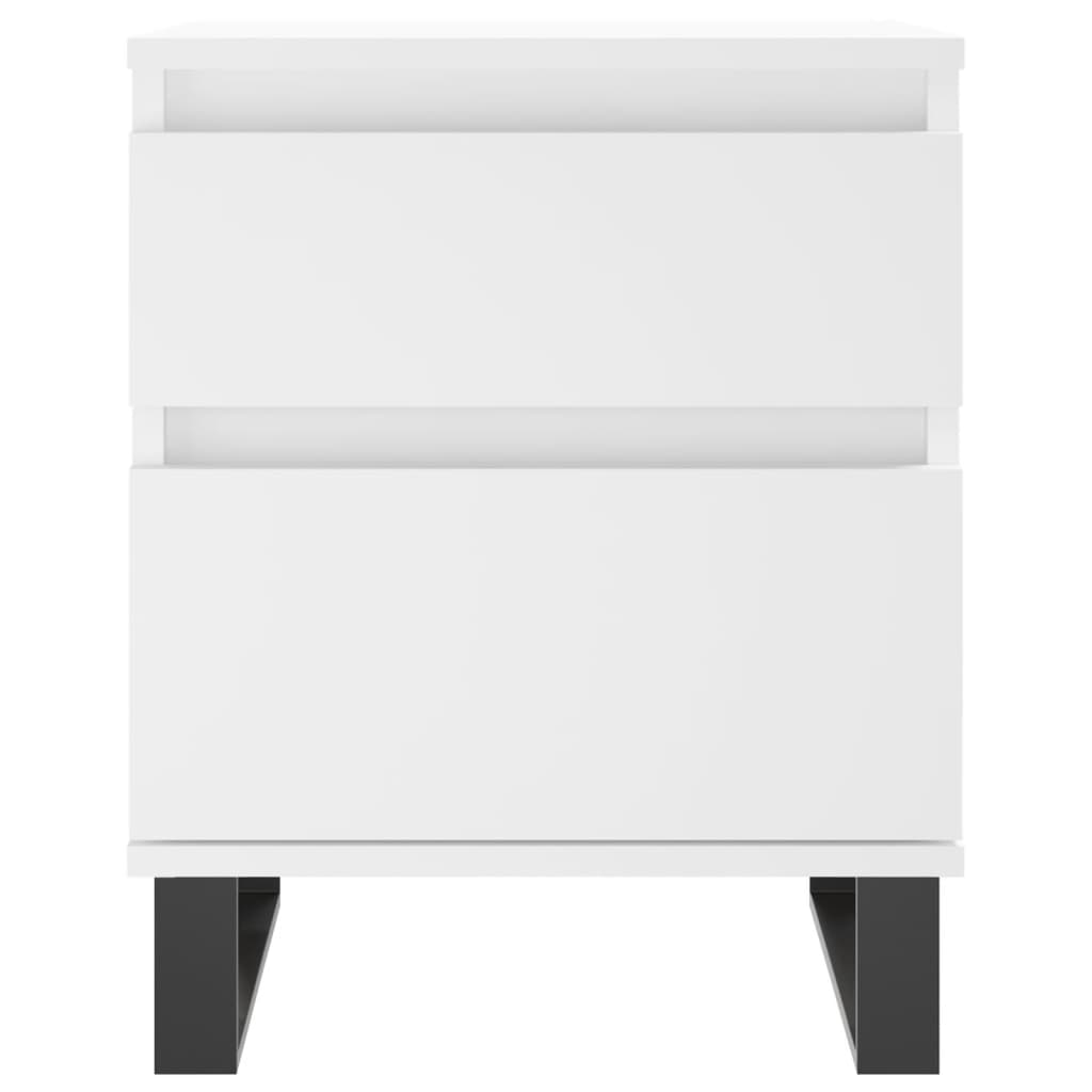 Nattbord Sengbord Hvit 40x35x50 cm