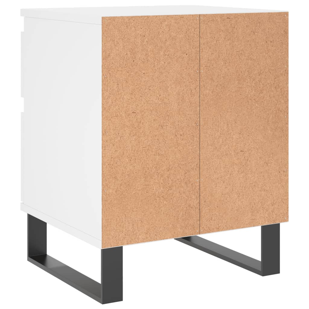 Nattbord Sengbord Hvit 40x35x50 cm