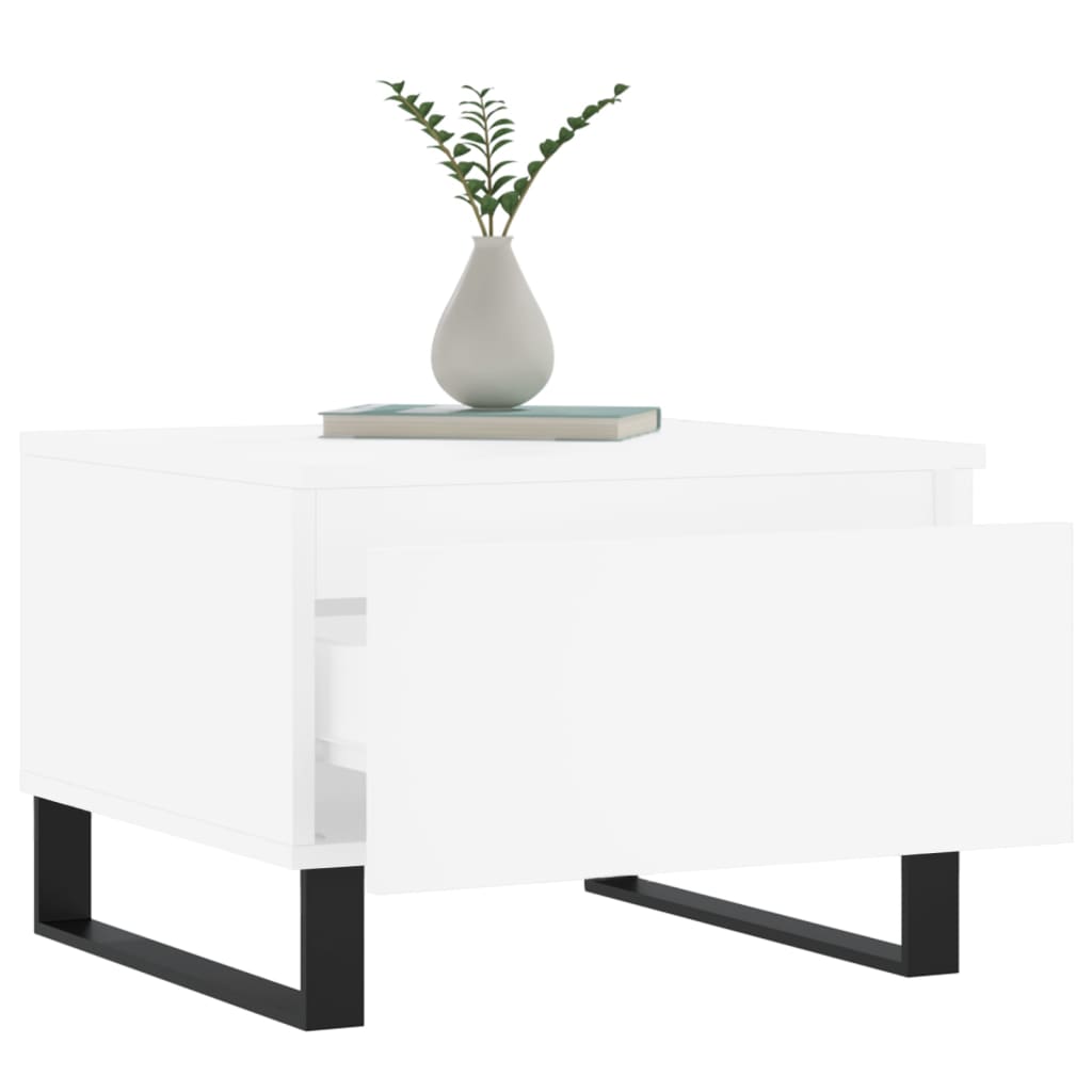 Salongbord Sofabord Hvit 2 stk 50x46x35 cm