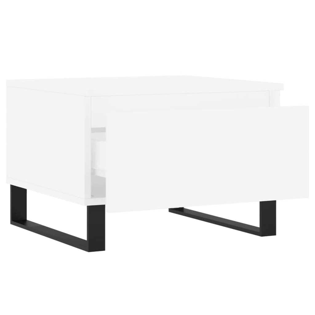 Salongbord Sofabord Hvit 2 stk 50x46x35 cm