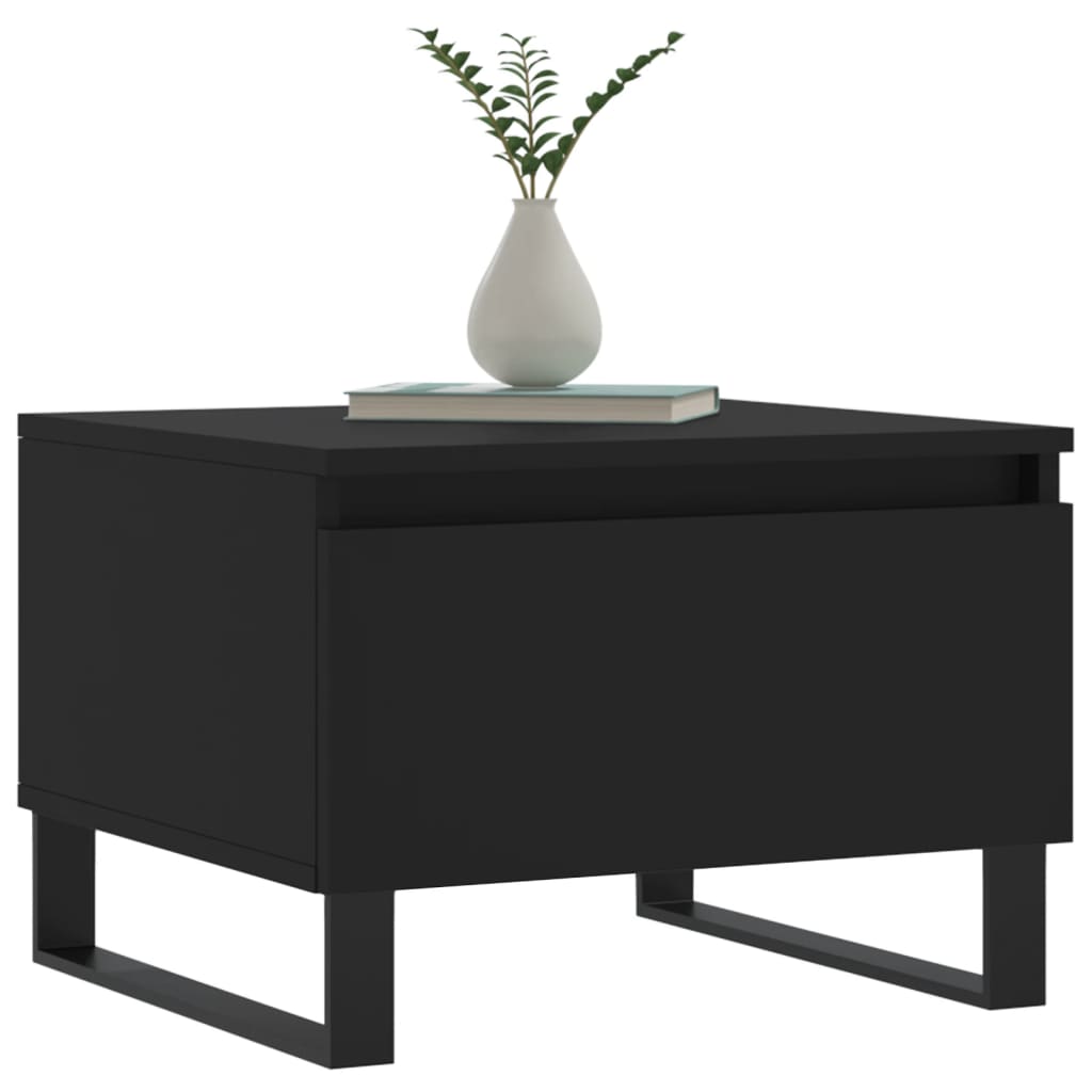 Salongbord Sofabord Svart 2 stk 50x46x35 cm