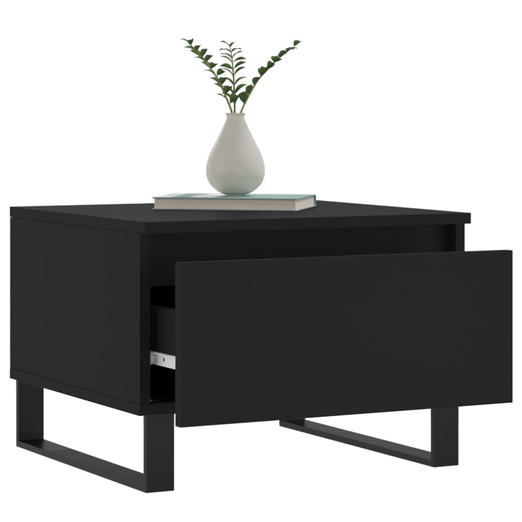 Salongbord Sofabord Svart 2 stk 50x46x35 cm