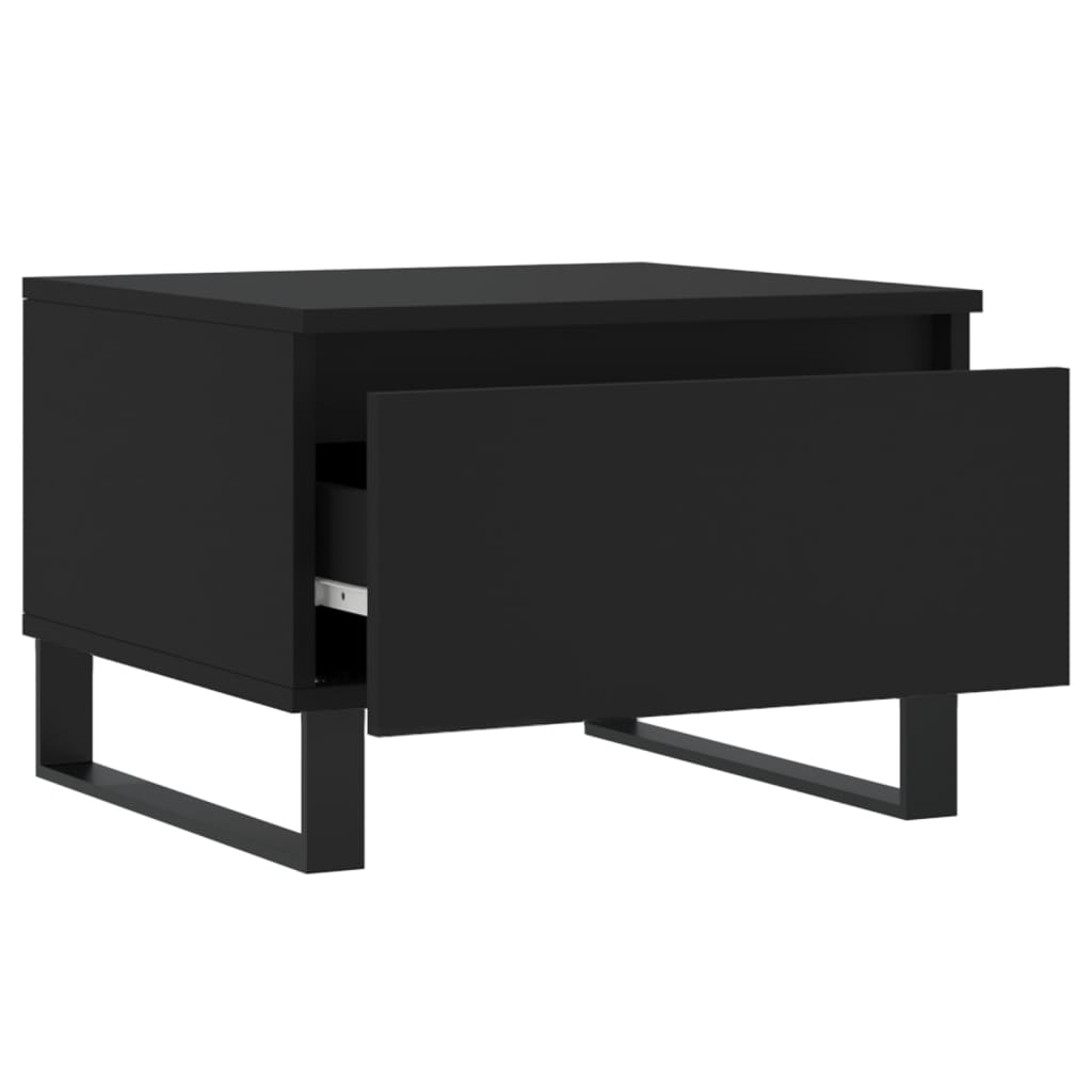 Salongbord Sofabord Svart 2 stk 50x46x35 cm