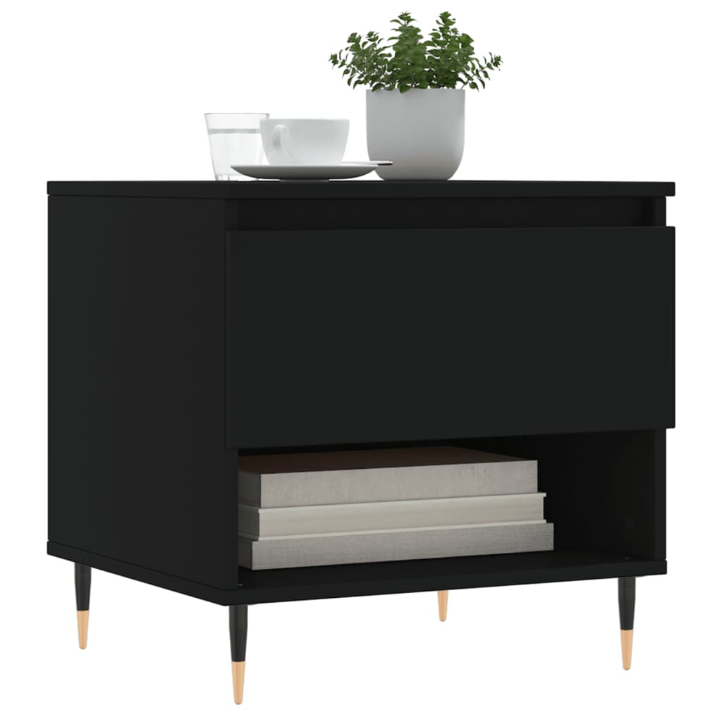 Salongbord Sofabord Svart 2 stk 50x46x50 cm