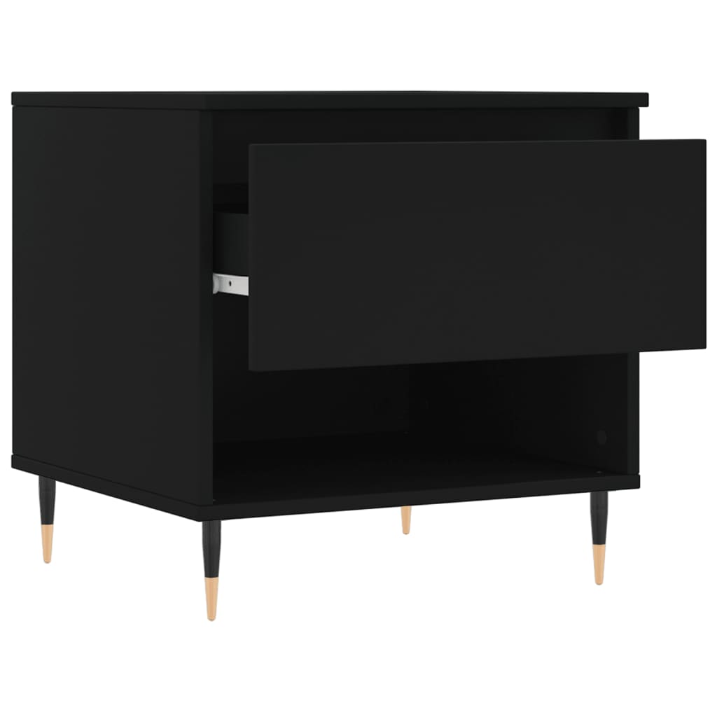 Salongbord Sofabord Svart 2 stk 50x46x50 cm