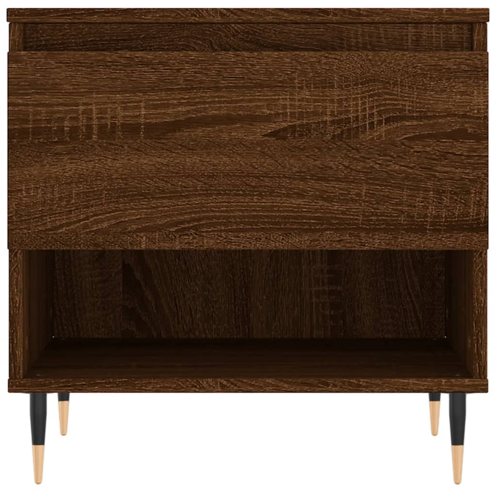 Salongbord Sofabord Brun Eik 2 stk 50x46x50 cm