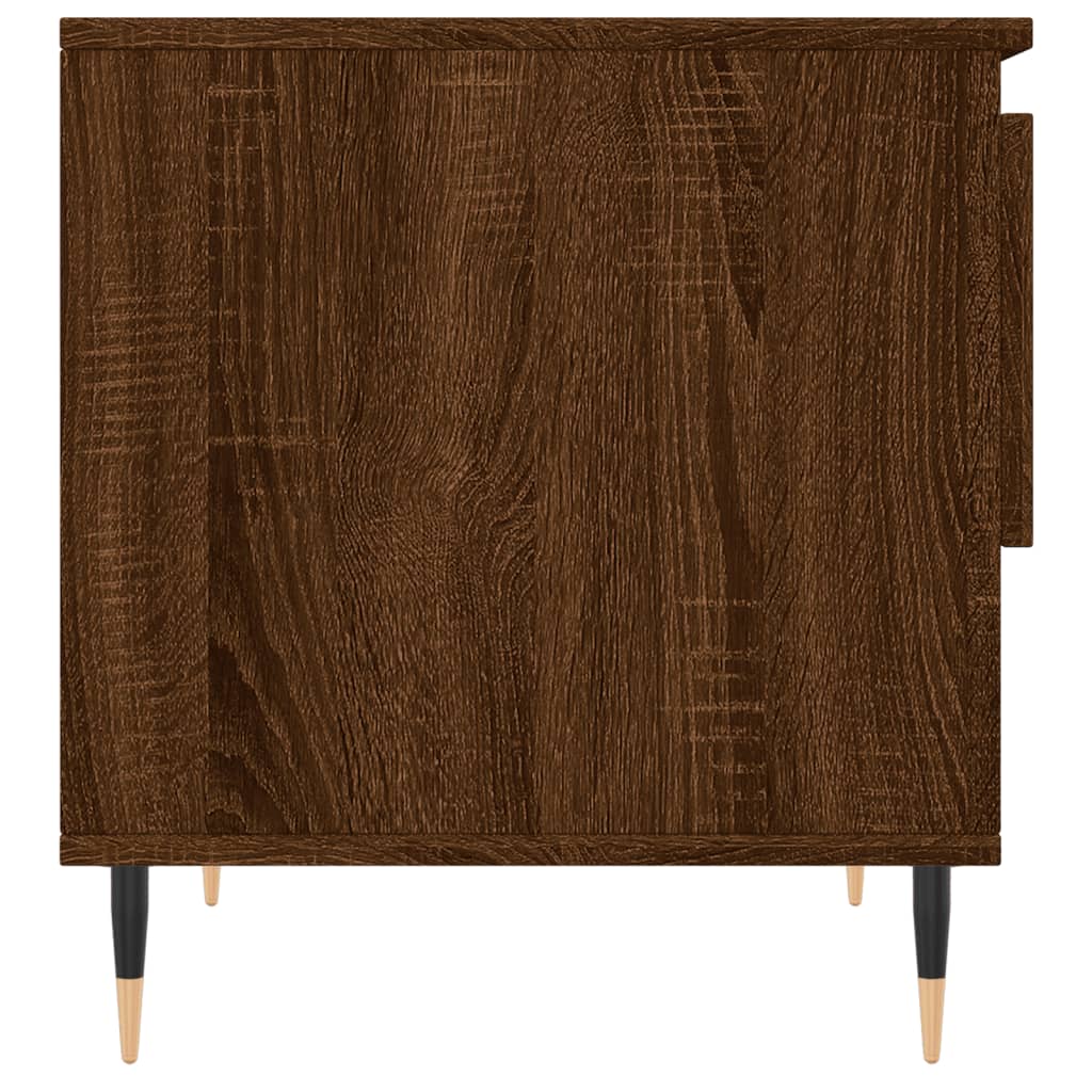 Salongbord Sofabord Brun Eik 2 stk 50x46x50 cm