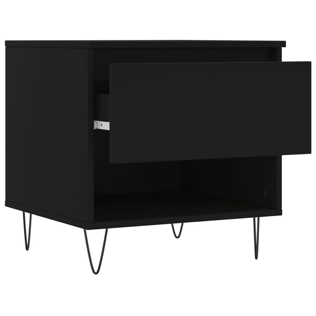 Salongbord Sofabord Svart 2 stk 50x46x50 cm