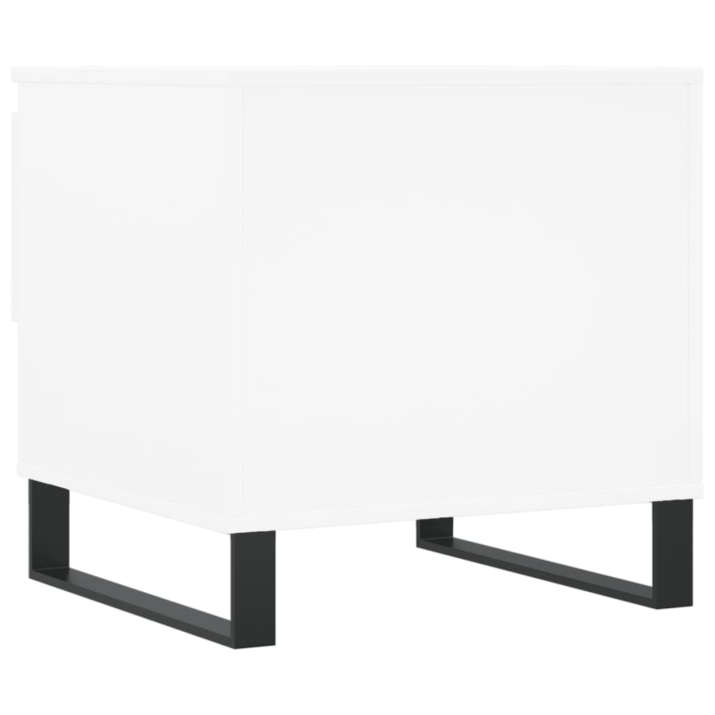 Sidebord Hvit. 2 stk 50x46x50 cm