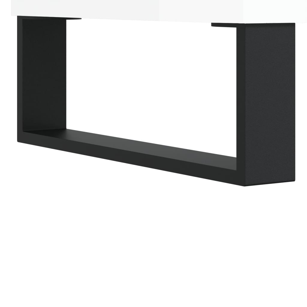 Sidebord Hvit. 2 stk 50x46x50 cm