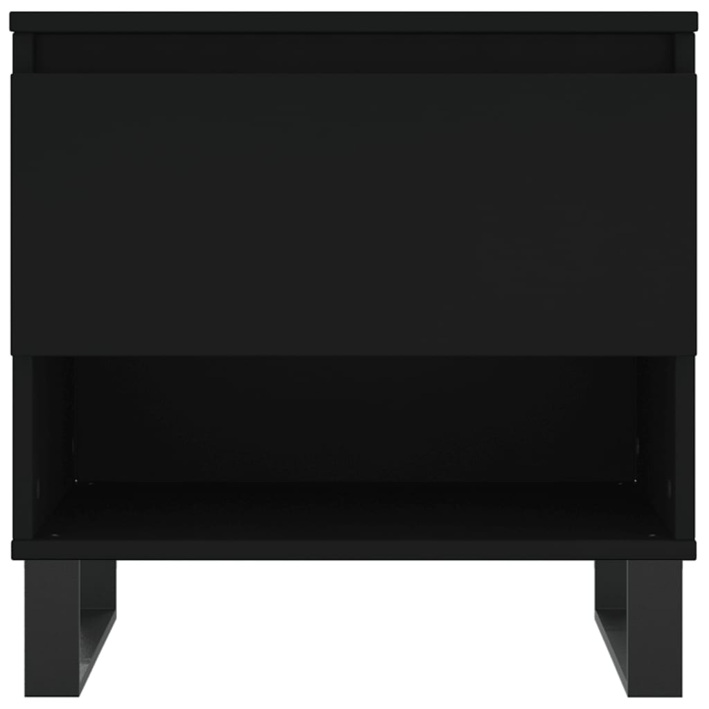 Salongbord Sofabord Svart 2 stk 50x46x50 cm
