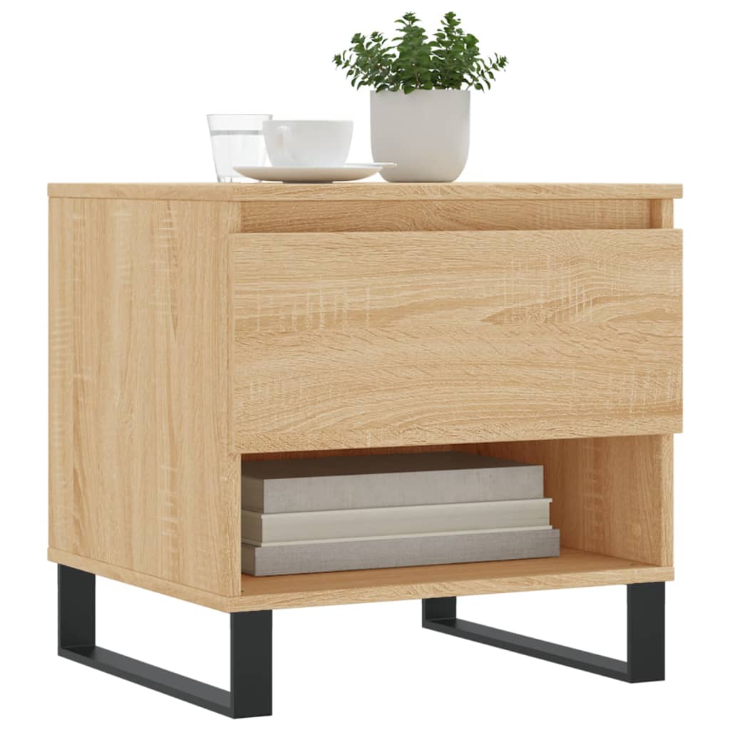 Salongbord Sofabord Sonoma Eik 2 stk 50x46x50 cm