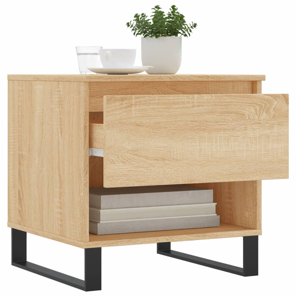 Salongbord Sofabord Sonoma Eik 2 stk 50x46x50 cm