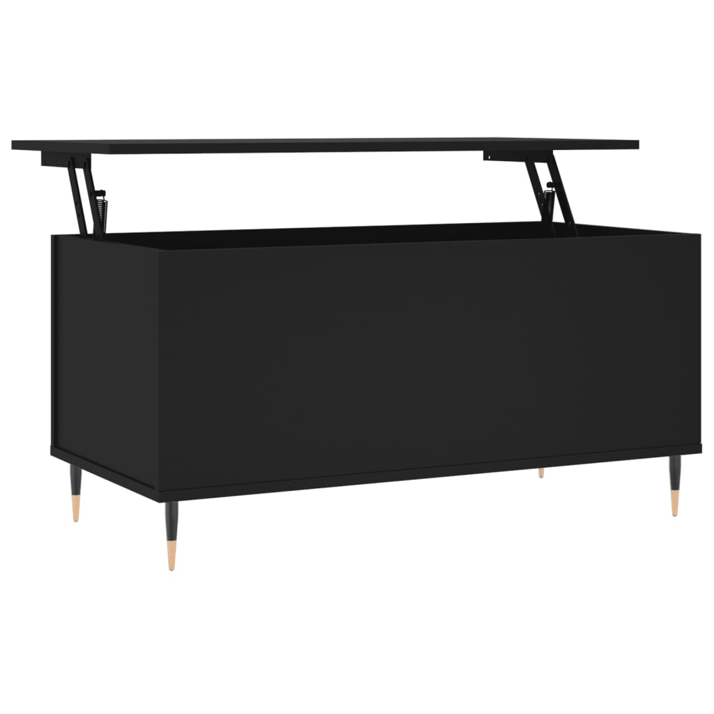 Salongbord Sofabord Svart 90x44,5x45 cm