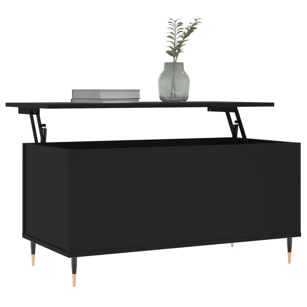 Salongbord Sofabord Svart 90x44,5x45 cm