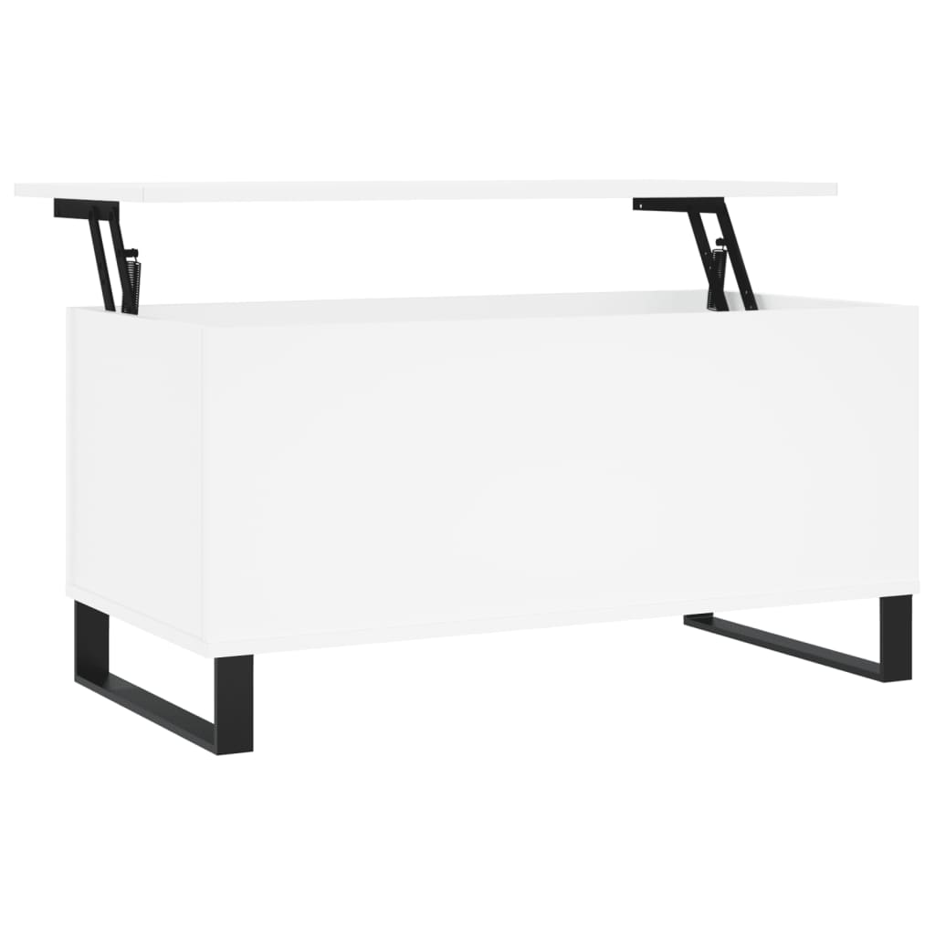 Salongbord Sofabord Hvit 90x44,5x45 cm