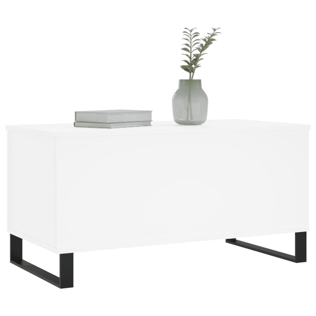 Salongbord Sofabord Hvit 90x44,5x45 cm