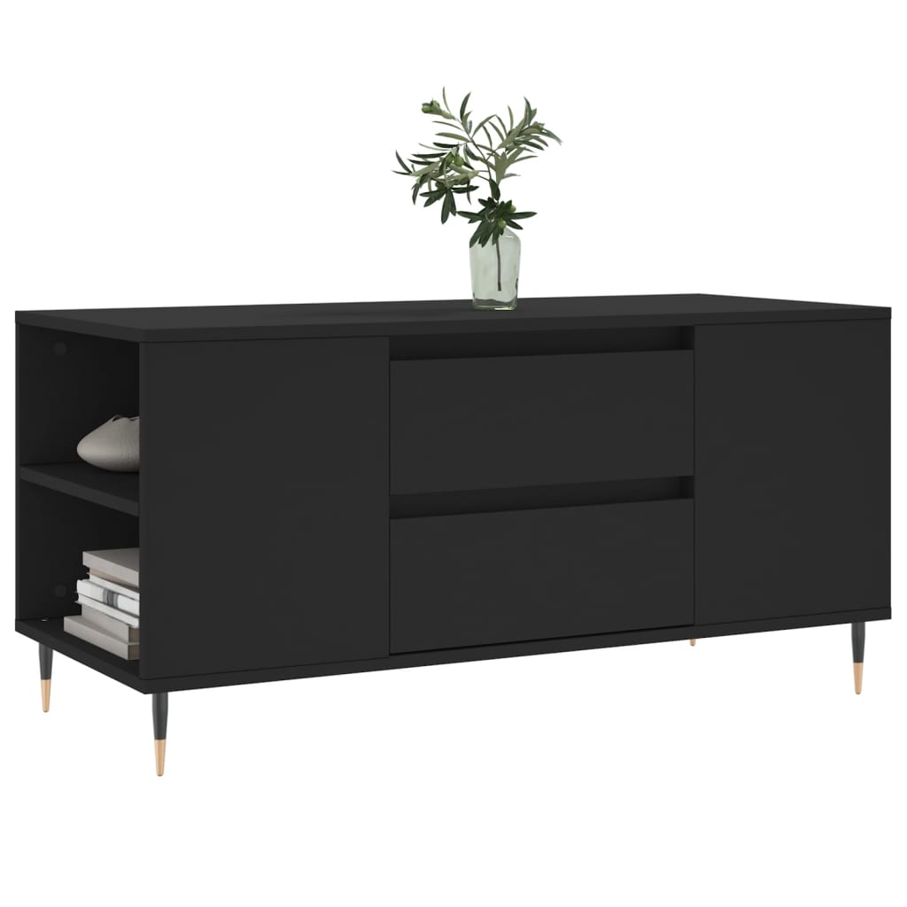 Salongbord Sofabord Svart 102x44,5x50 cm