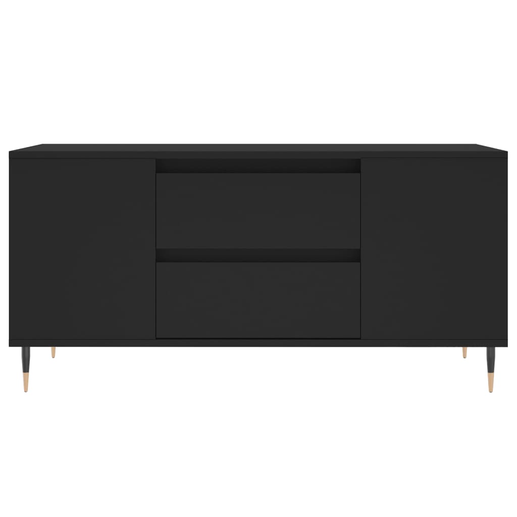 Salongbord Sofabord Svart 102x44,5x50 cm