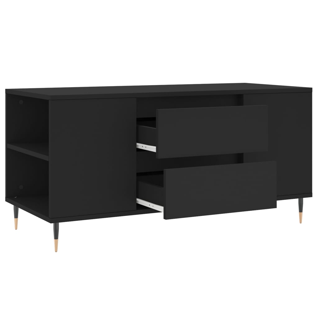 Salongbord Sofabord Svart 102x44,5x50 cm
