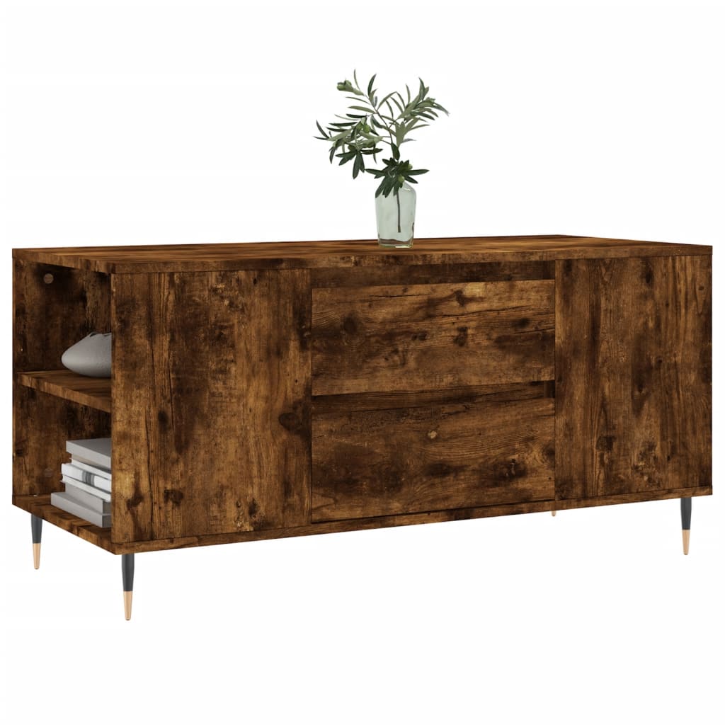 Salongbord Sofabord Røkt Eik 102x44,5x50 cm