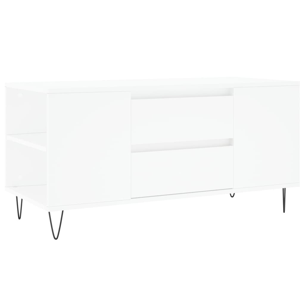 Salongbord Sofabord Hvit 102x44,5x50 cm