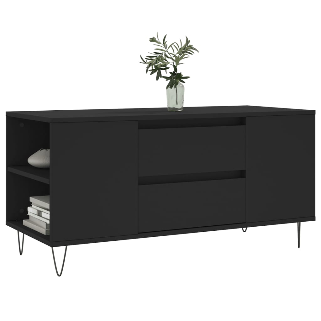 Salongbord Sofabord Svart 102x44,5x50 cm