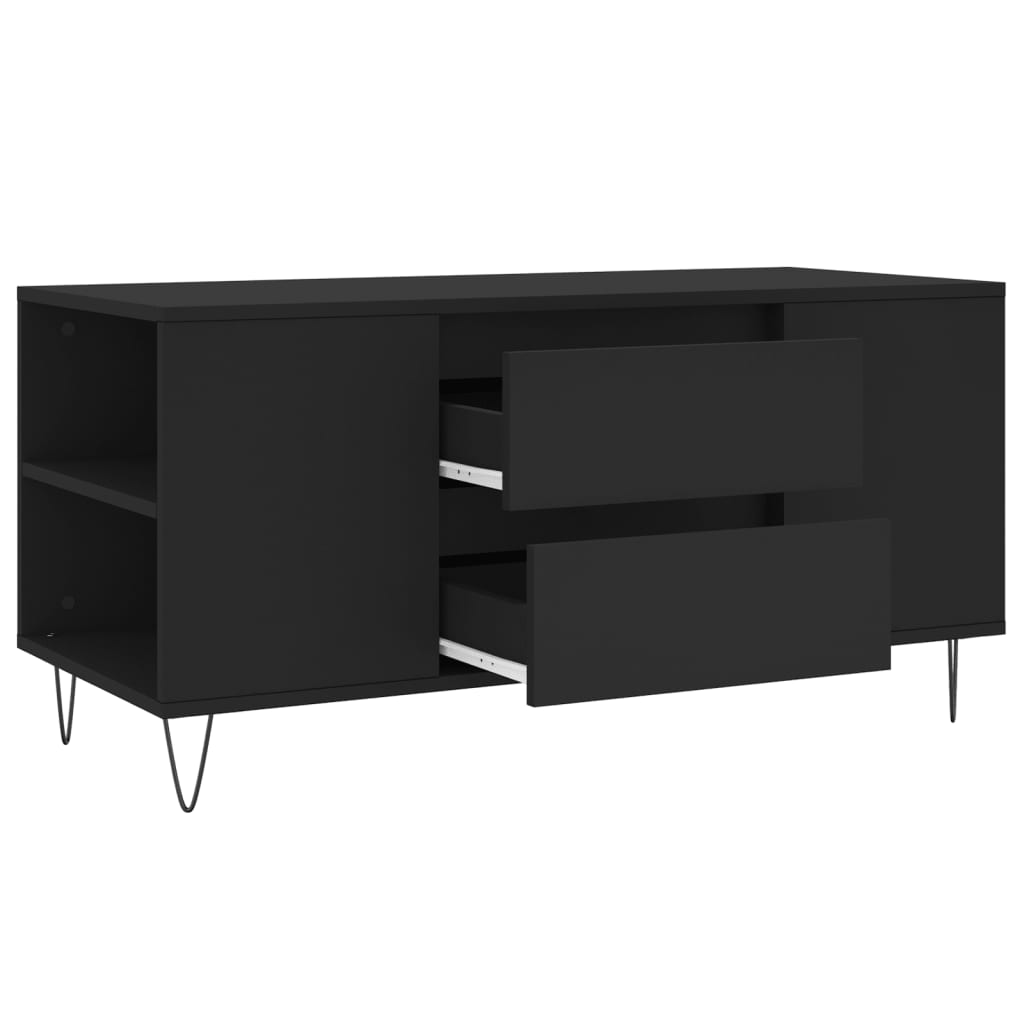 Salongbord Sofabord Svart 102x44,5x50 cm