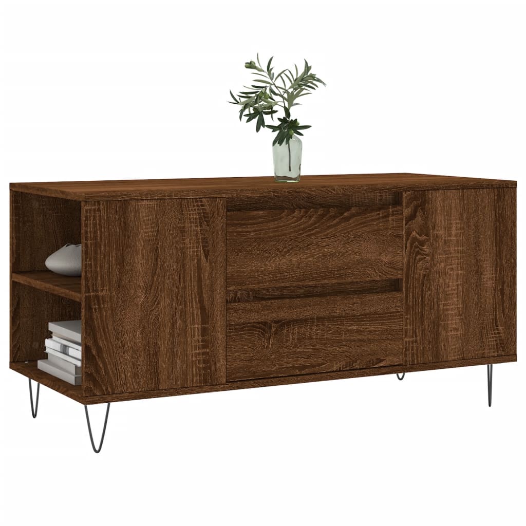 Salongbord Sofabord Brun Eik 102x44,5x50 cm