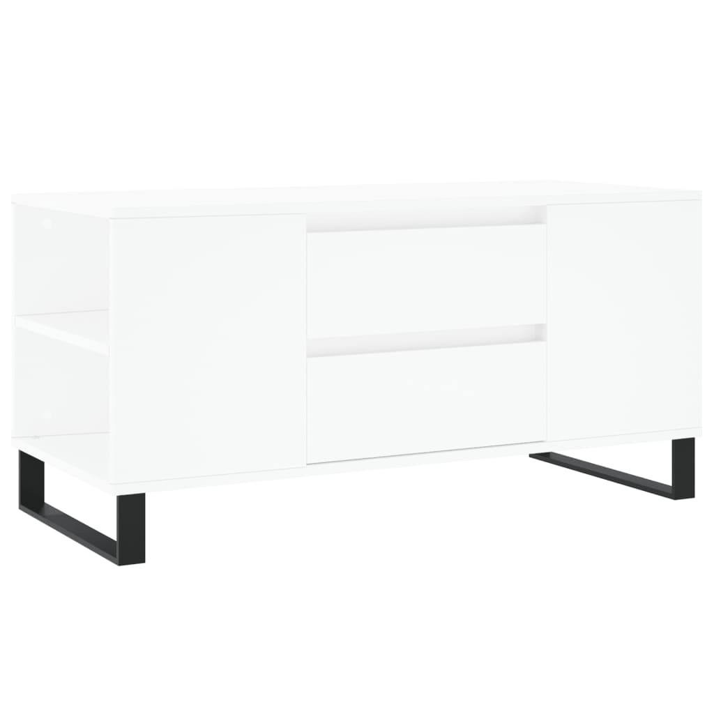 Salongbord Sofabord Hvit 102x44,5x50 cm