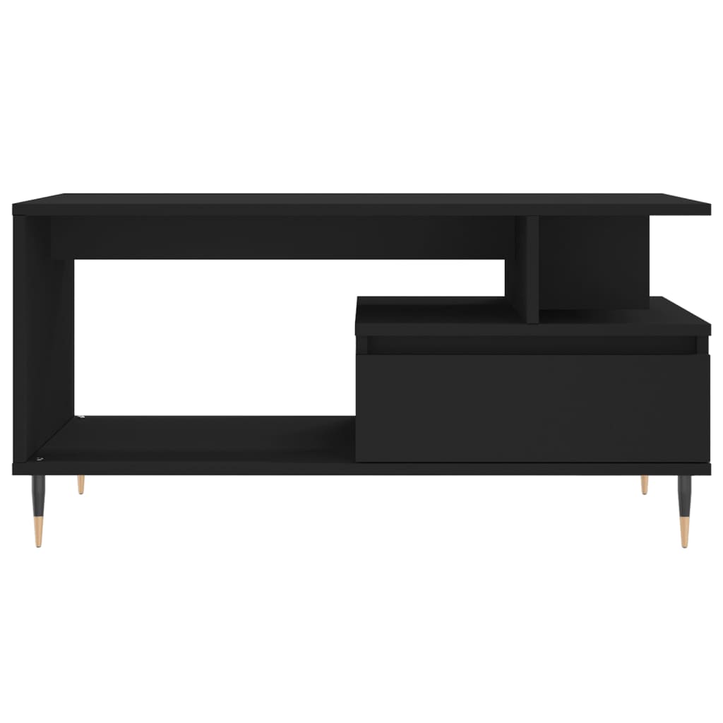 Salongbord Sofabord Svart 90x49x45 cm