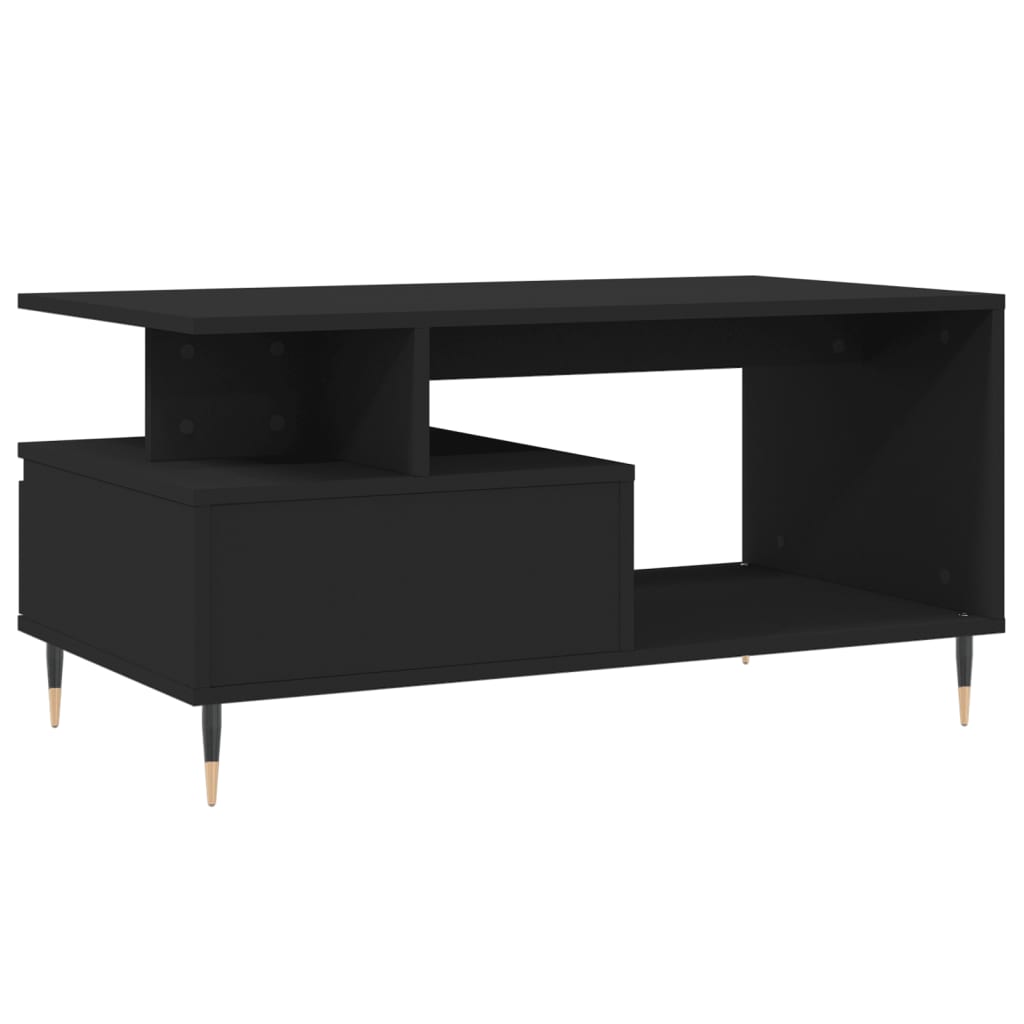 Salongbord Sofabord Svart 90x49x45 cm