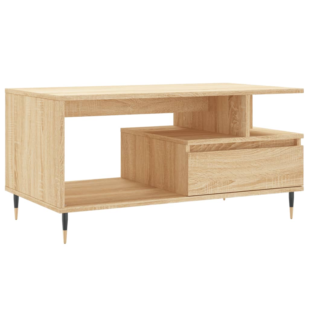 Salongbord Sofabord Sonoma Eik 90x49x45 cm