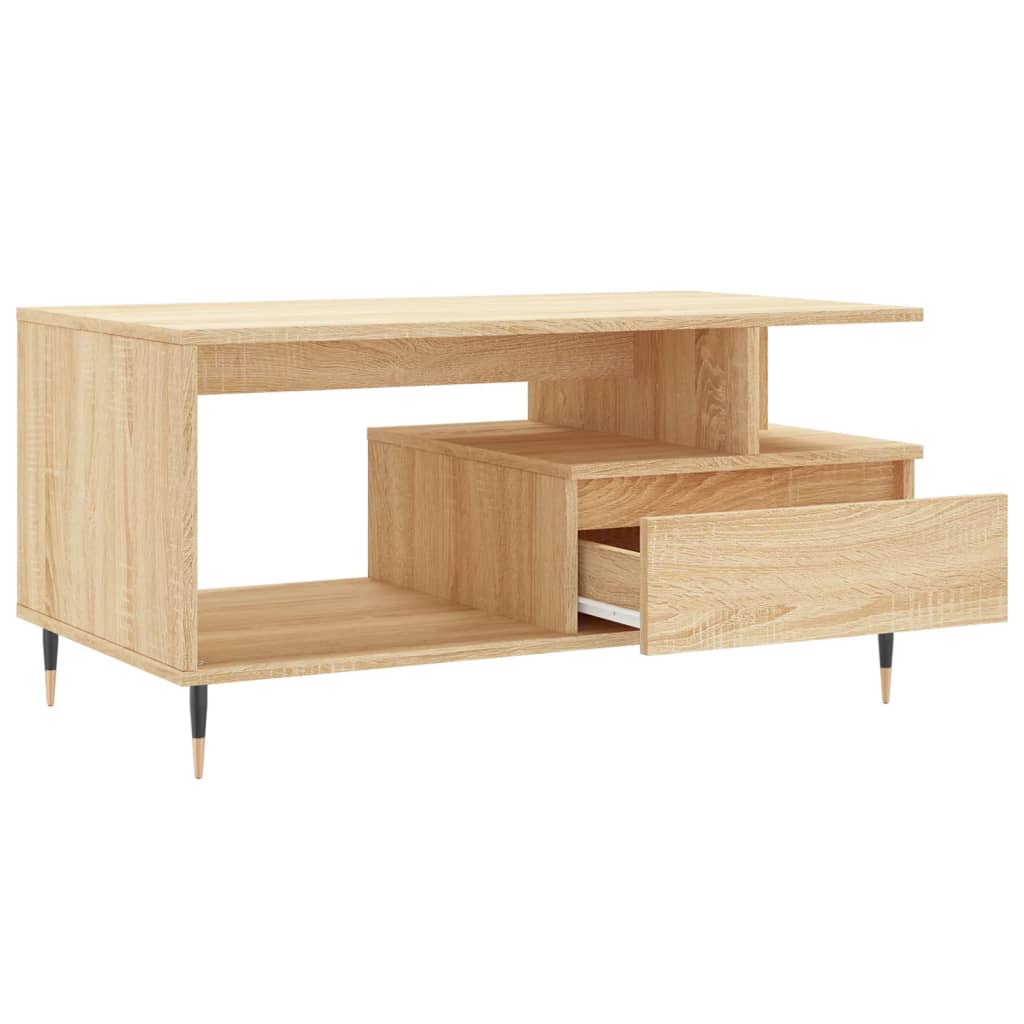 Salongbord Sofabord Sonoma Eik 90x49x45 cm